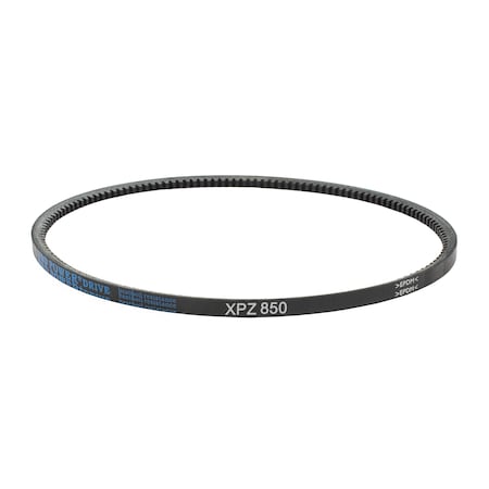 D&D XPZ850 Cogged, Metric V-Belt, 850mm Outside Length, 10 mm Top Width, 1 Ribs XPZ850